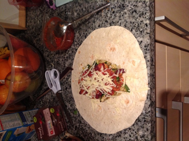 Pečená zelenina v tortille - obrázok 3