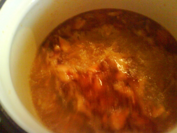 Hubová polievka s cesnakovými haluškami (fotorecept) - obrázok 5