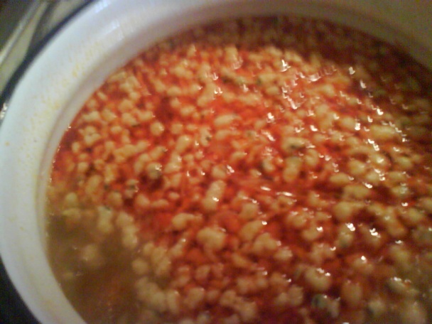 Hubová polievka s cesnakovými haluškami (fotorecept) - obrázok 11