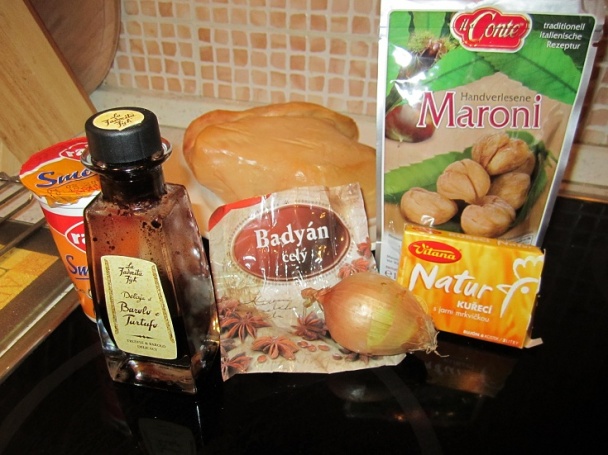 Foie gras s gaštanovou omáčkou (fotorecept) - obrázok 1