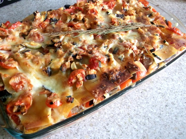 Zeleninové lasagne s jahňacím mäsom - obrázok 1