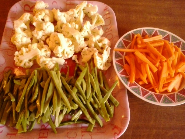 Fazuľové struky s kuracím mäsom - obrázok 1