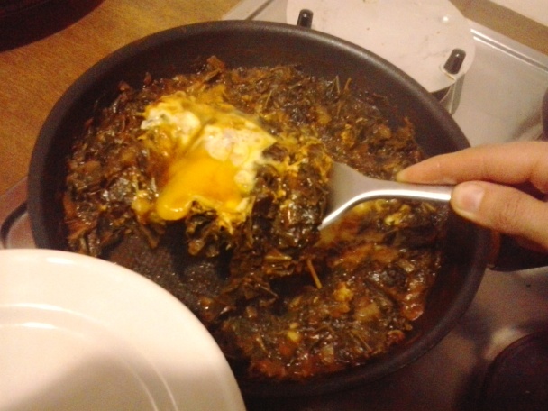 Dusené listy moruše s vajcom (fotorecept) - obrázok 11