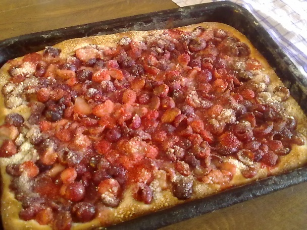 Kysnutý koláč s čerstvým ovocím (fotorecept) - obrázok 13