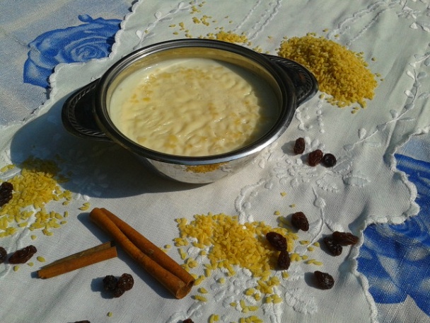 Bulgurlu sütlaç - Mliečna bulgurová kaša - obrázok 2