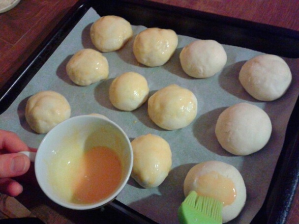 Poğaça - kysnuté slané buchtičky (fotorecept) - obrázok 12