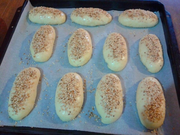 Sezamové koláčiky plnené vanilkovým jablkom (fotorecept) - obrázok 13