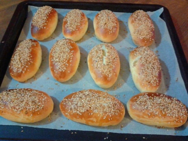 Sezamové koláčiky plnené vanilkovým jablkom (fotorecept) - obrázok 14