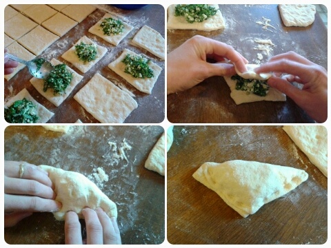 Kysnuté trojuholníky plnené špenátom (fotorecept) - obrázok 5