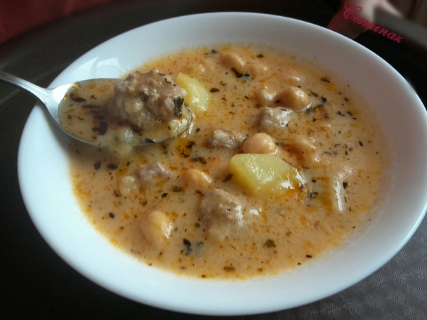 Sýta jogurtovo-cícerová polievka (fotorecept) - obrázok 7