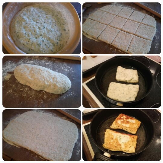 Vysmážané kúsky cesta s cesnakom a vňaťou (fotorecept) - obrázok 2