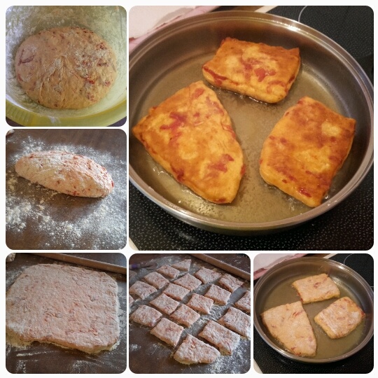 Vysmážané kúsky cesta s pečenou kapiou (fotorecept) - obrázok 3