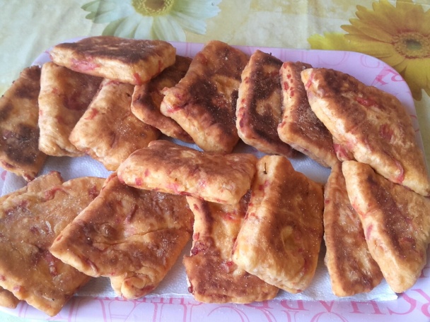 Vysmážané kúsky cesta s pečenou kapiou (fotorecept) - obrázok 4