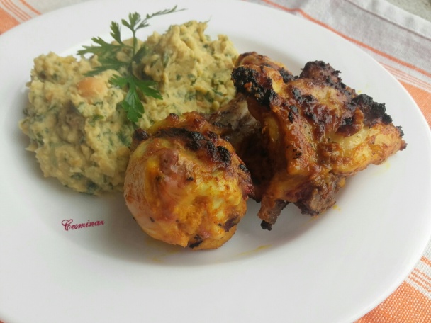 Kurkumové stehná s cícerovým pyré (fotorecept) - obrázok 6