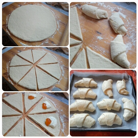 Tvarohovo-lekvárové rohlíky (fotorecept) - obrázok 4