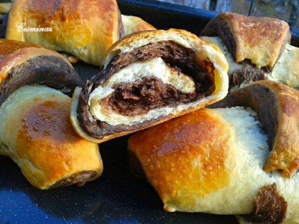 Kysnuté dvojfarebné rožteky (fotorecept) - obrázok 7