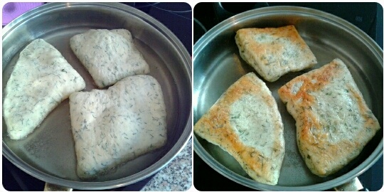 Vysmážané kúsky cesta s kôprom (fotorecept) - obrázok 4