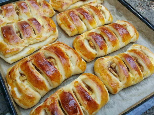 Jablkovo-pudingové koláče (fotorecept) - obrázok 8