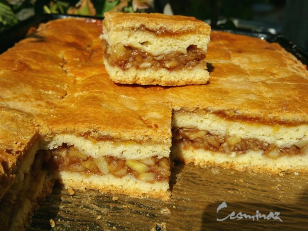 Jablkový koláč s marhuľovým džemom (fotorecept) - obrázok 7
