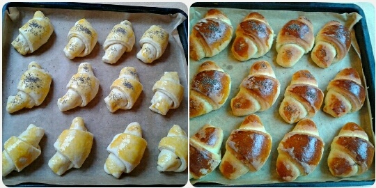 Kakaové a škoricové rožky s pomarančovou príchuťou - obrázok 5