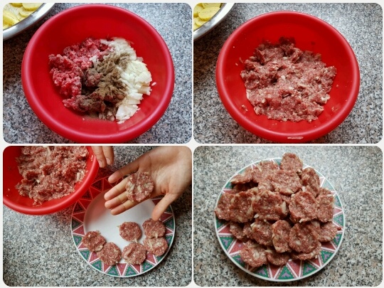 V rúre pečené zemiaky so smotanou a mletým mäsom (fotorecept) - obrázok 3