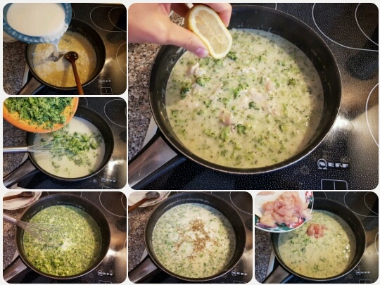 Brokolicová omáčka s kuracími prsami a cestovinou (fotorecept) - obrázok 3