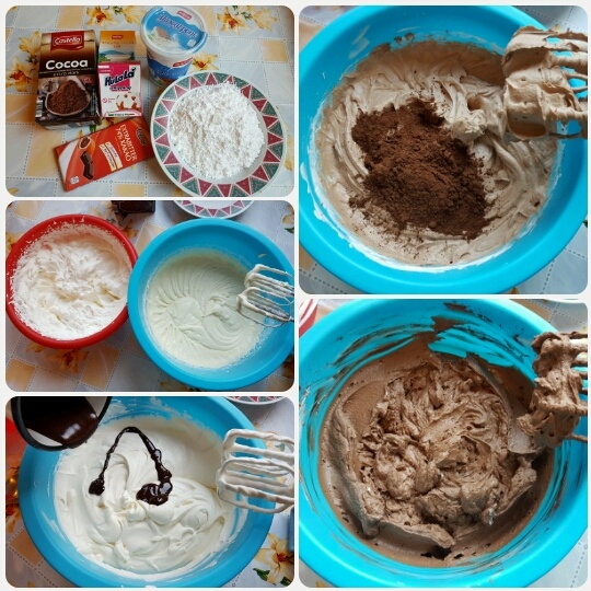 Zákusok s čoko-mascarpone krémom, slaným karamelom a čokoládovou polevou (fotorecept) - obrázok 3