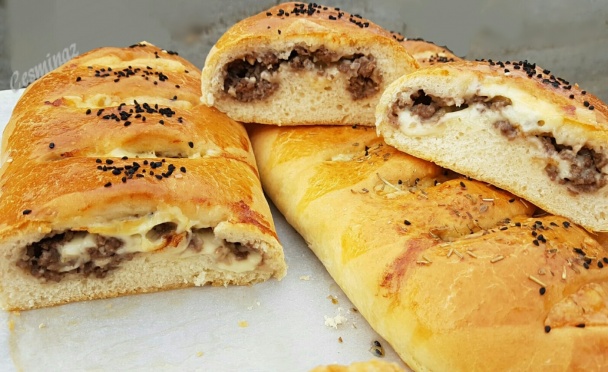 Etli pide/Pide s mletým mäsom (fotorecept) - obrázok 8