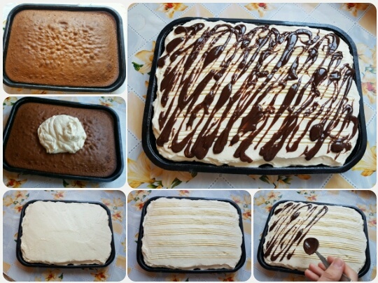 Jednoduchý kávovo-vanilkový koláčik s mascarpone (fotorecept) - obrázok 4