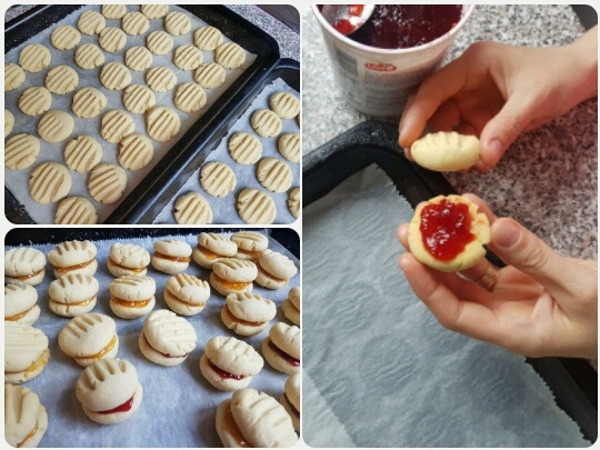 Krehké zlepené lekvárové koláčiky (fotorecept) - obrázok 5