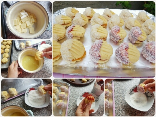 Krehké zlepené lekvárové koláčiky (fotorecept) - obrázok 6