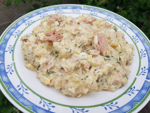Tuniakovo-zemiakový šalát (fotorecept) - obrázok 3