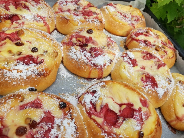 Tvarohovo-jahodové koláče (fotorecept) - obrázok 6