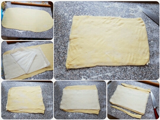 Jablkové koláče z dvojakého cesta (fotorecept) - obrázok 3
