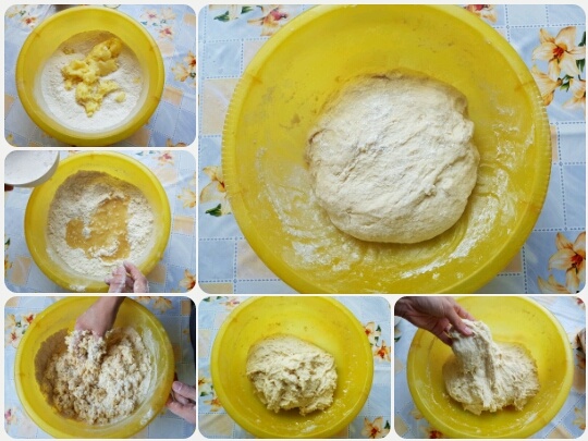 Jemné koláče zo zemiakového kysnutého cesta (fotorecept) - obrázok 2