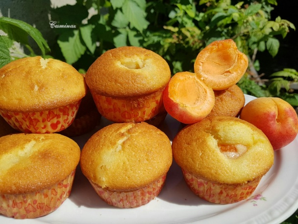 Muffiny s marhuľami a čokoládou - obrázok 4