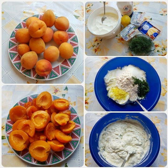 Tvarohovo-kôprový koláč s marhuľami (fotorecept) - obrázok 2