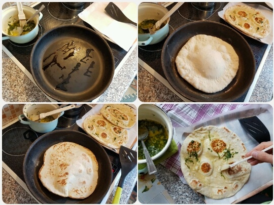 Chlebové placky s bazalkovo-cesnakovým maslom (fotorecept) - obrázok 4