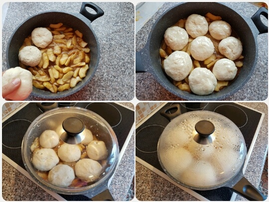 Buchty parené na jablkách (fotorecept) - obrázok 5