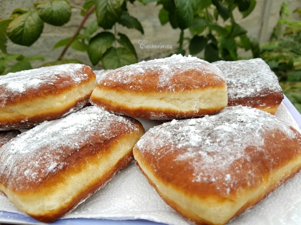 Vysmážané pampúšiky plnené tvarohom (fotorecept) - obrázok 6