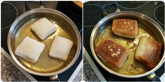 Vysmážané pampúšiky plnené tvarohom (fotorecept) - obrázok 5