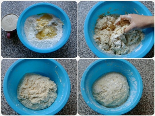 Jemné pečivo z kokosového kysnutého cesta (fotorecept) - obrázok 1