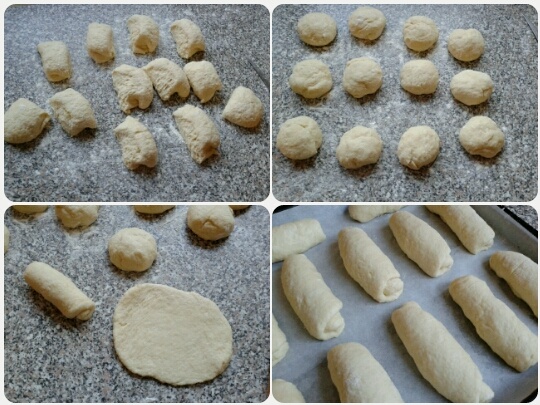 Jemné pečivo z kokosového kysnutého cesta (fotorecept) - obrázok 2