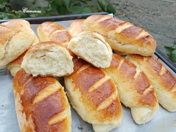 Jemné pečivo z kokosového kysnutého cesta (fotorecept) - obrázok 5