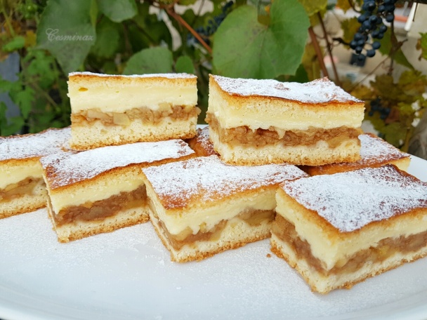 Jednoduchý jablkovo-pudingový koláč (fotorecept) - obrázok 7