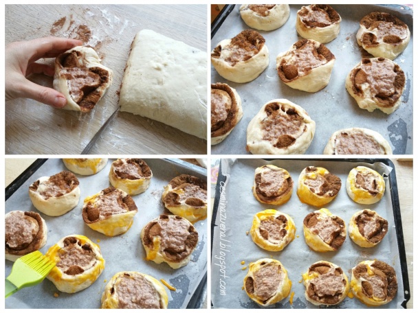 Kakaovo-škoricové koláče s mandľovou plnkou (fotorecept) - obrázok 4