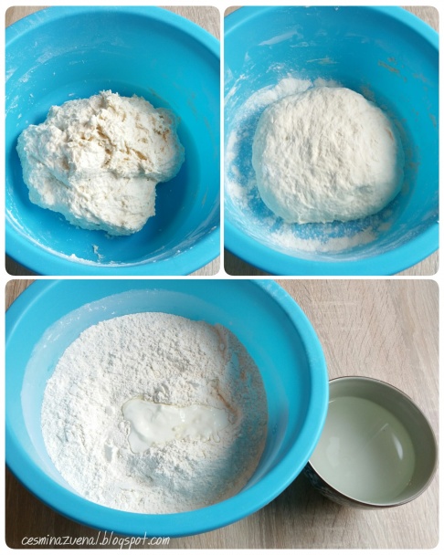 Gözleme plnené medvedím cesnakom a tvarohom (fotorecept) - obrázok 1