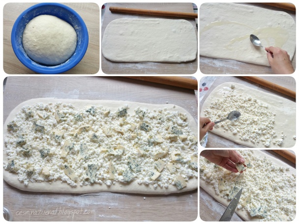 Pečivo s plesňovým syrom a tvarohom (fotorecept) - obrázok 3