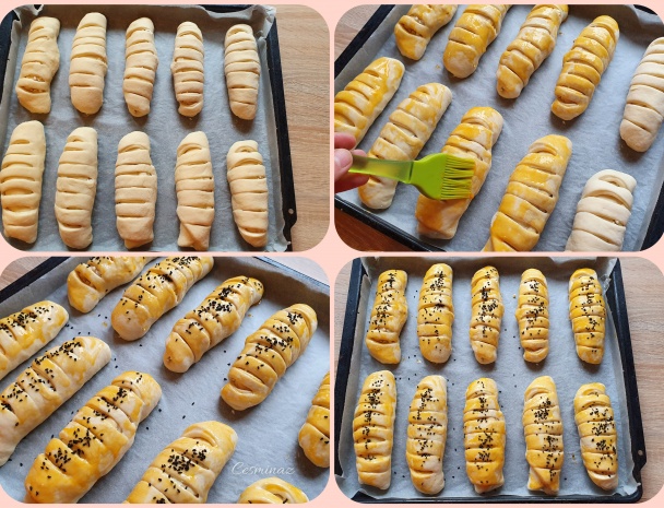 Tvarohovo-cibuľové poača (Poğaça) (fotorecept) - obrázok 5