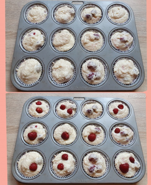 Jahodovo-kokosové muffiny (fotorecept) - obrázok 3